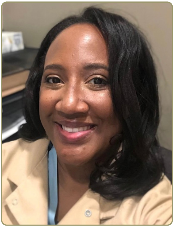 Dr. Ayanna at the office smiling warmly